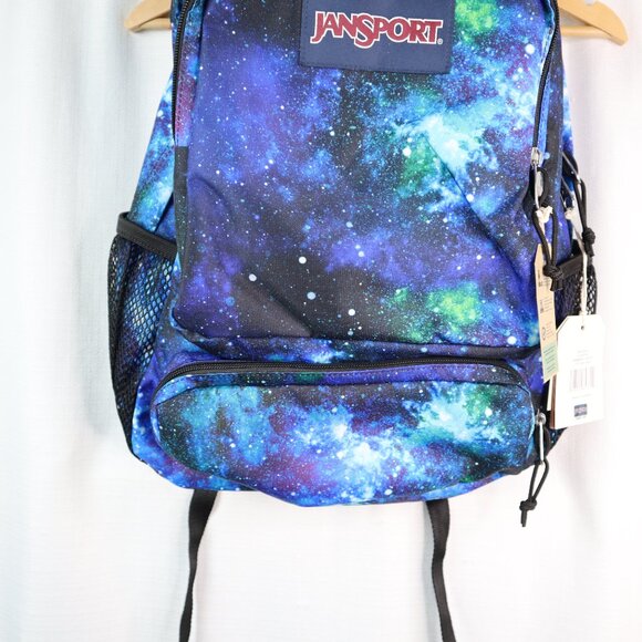 Jansport Cyberspace Galaxy Doubleton Backpack blue black nwt - Picture 6 of 12